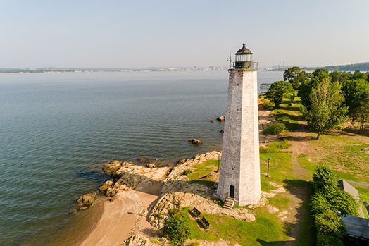 Lighthouse in New Haven County Park System.