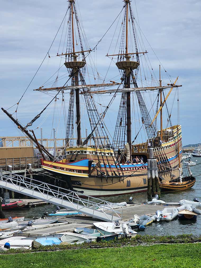 The Mayflower II in Plymouth, Massachusetts.
